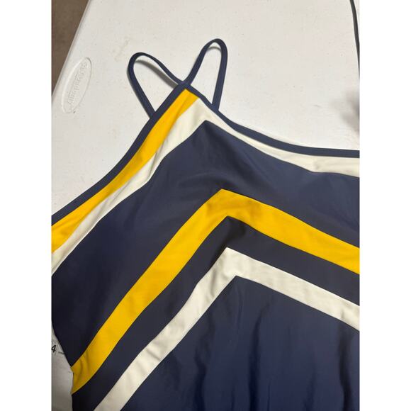 Summersalt The Fused River Navy Yellow White One Piece Swimsuit Size 12 - Picture 10 of 10